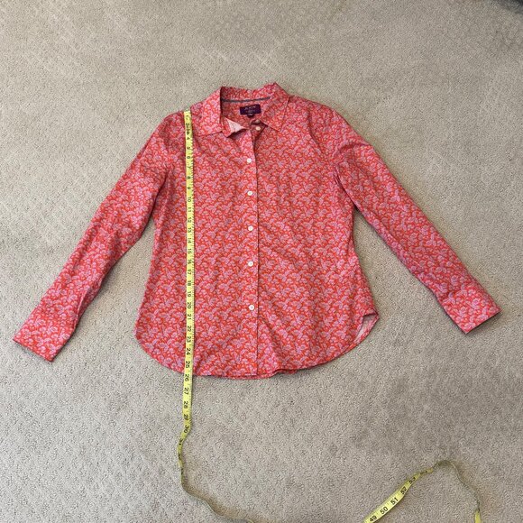 J Crew Botton up Blouse - Liberty Fabric - Size 4 - Picture 1 of 3